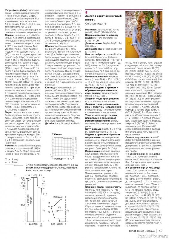 Вязаные модели в журнале «B-Вязание №3 2023»