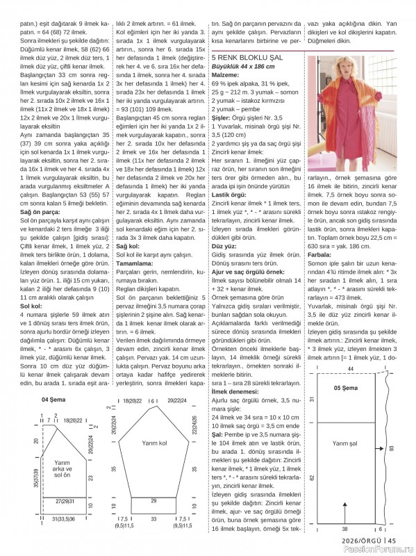 Вязаные модели в журнале &laquo;Burda Orgu №1 2026&raquo;