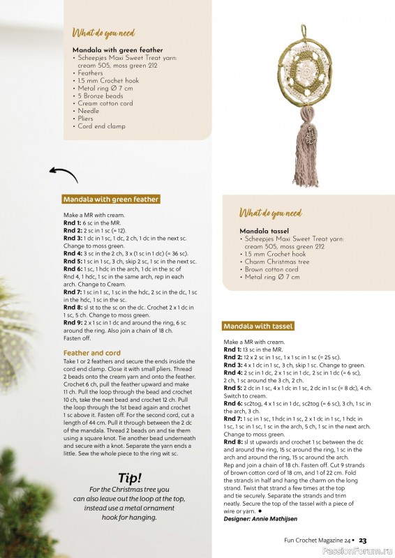 Вязаные проекты крючком в журнале «Fun Crochet Magazine №24 2025»