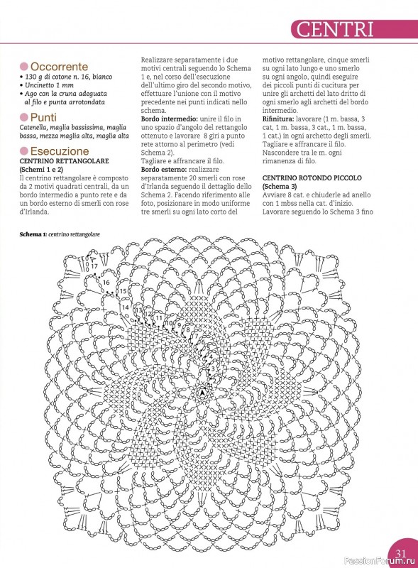 Вязаные проекты крючком в журнале «Motivi all’Uncinetto №59 2022»