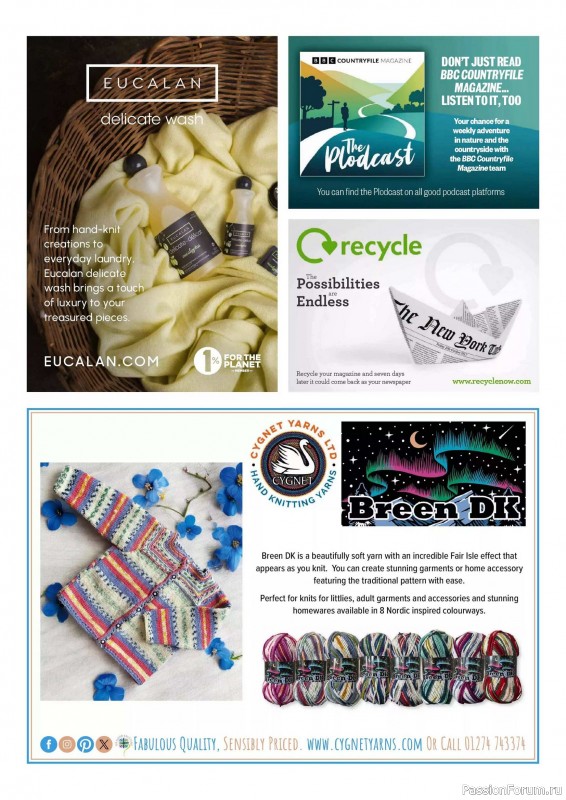 Вязаные проекты крючком в журнале «Simply Knitting №269 2025»