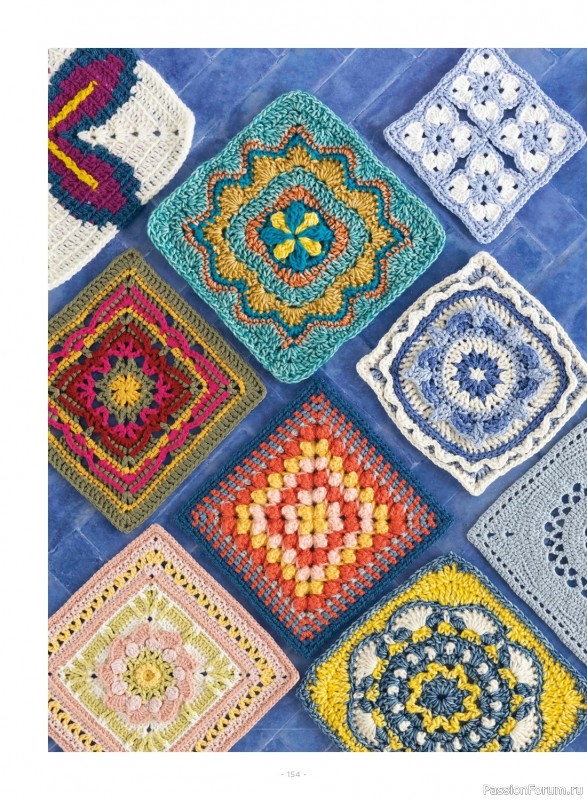 Вязаные проекты в журнале «100 Crochet Tiles – 1st Edition 2023». Продолжение