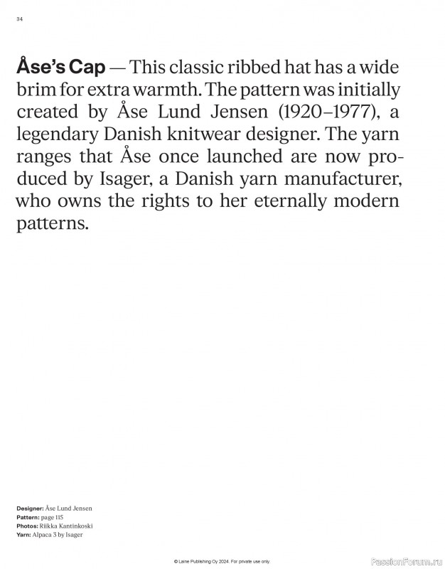 Вязаные проекты в журнале &laquo;Laine Nordic Knits 2024&raquo;