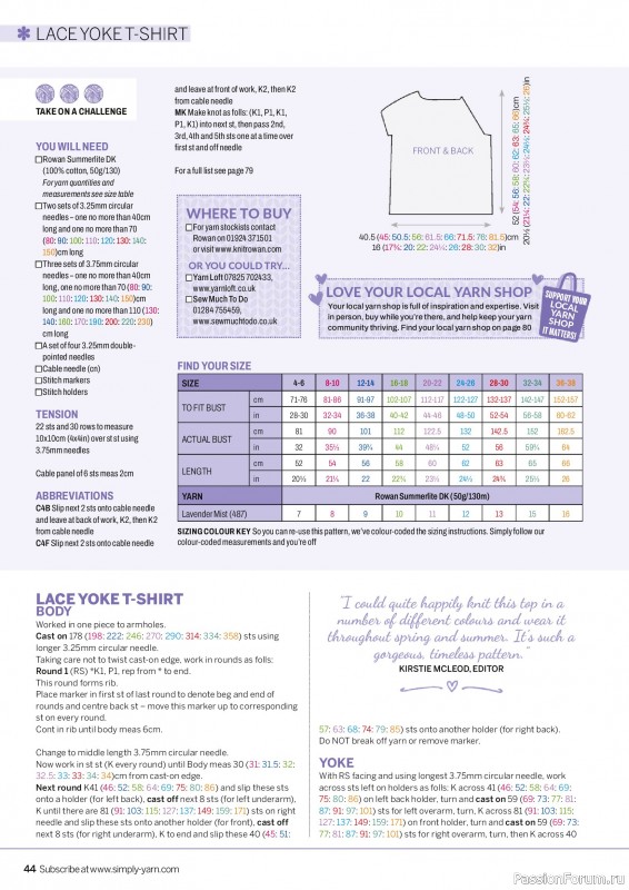Вязаные проекты в журнале «Simply Knitting №281 2026»