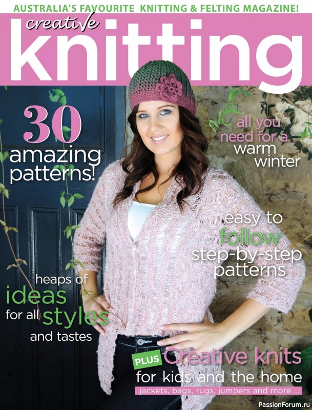Вязаные модели спицами в журнале «Creative Knitting №90 2025»