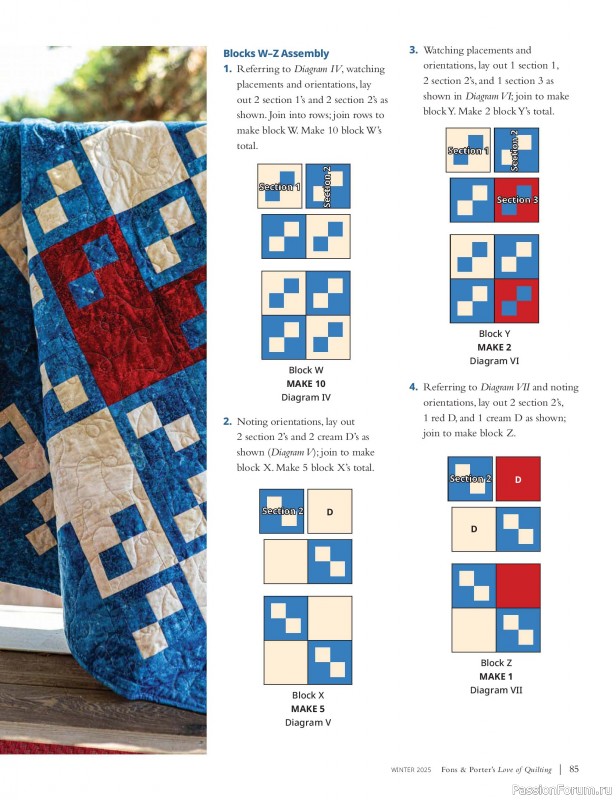 Коллекция проектов для рукодельниц в журнале «Fons & Porter's Love of Quilting - Winter 2026»