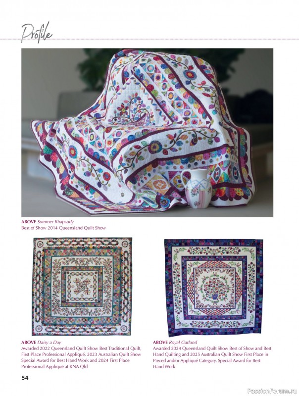 Коллекция проектов для рукодельниц в журнале «Great Australian Quilts №16 2025»