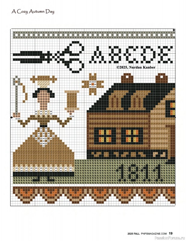 Коллекция вышивки в журнале «Punch Needle & Primitive Stitcher – Fall 2025»