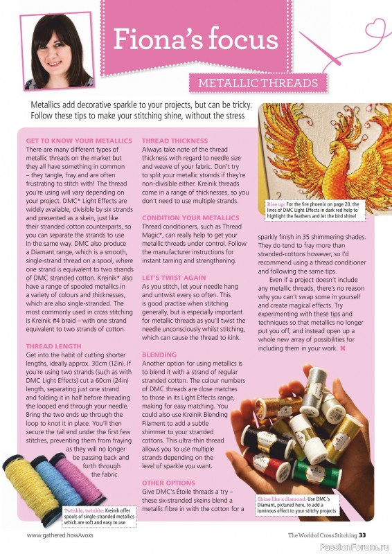 Коллекция вышивки в журнале &laquo;The World of Cross Stitching №368 2025&raquo;