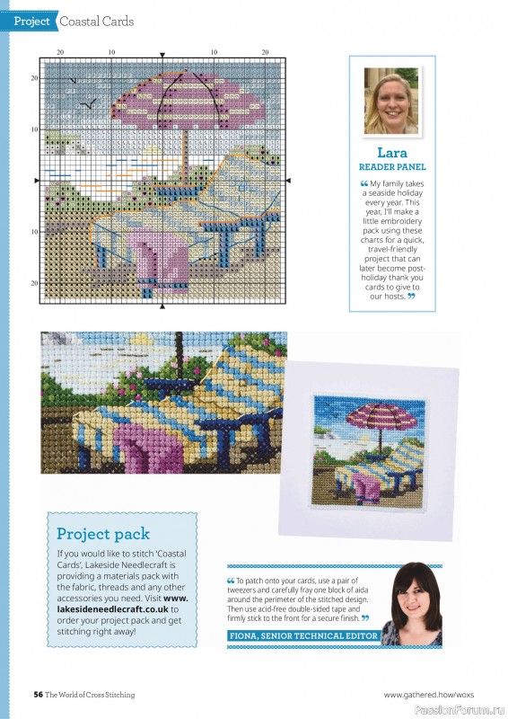 Коллекция вышивки в журнале «The World of Cross Stitching №374 2026»