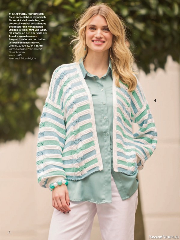 Вязаные модели в журнале &laquo;Sabrina №4 2026 German&raquo;
