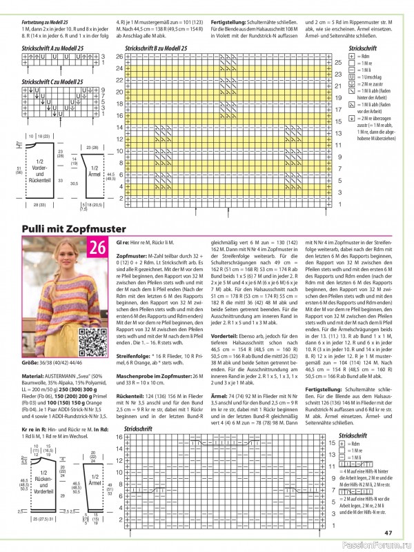 Вязаные модели в журнале &laquo;Sabrina №9 2026 German&raquo;