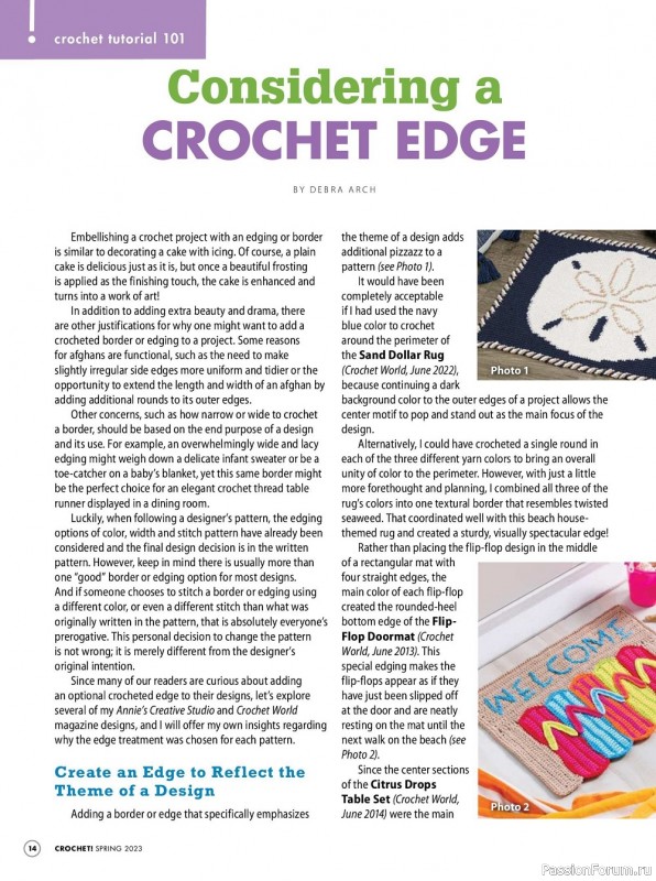 Вязаные проекты крючком в журнале «Crochet! - Spring 2023»