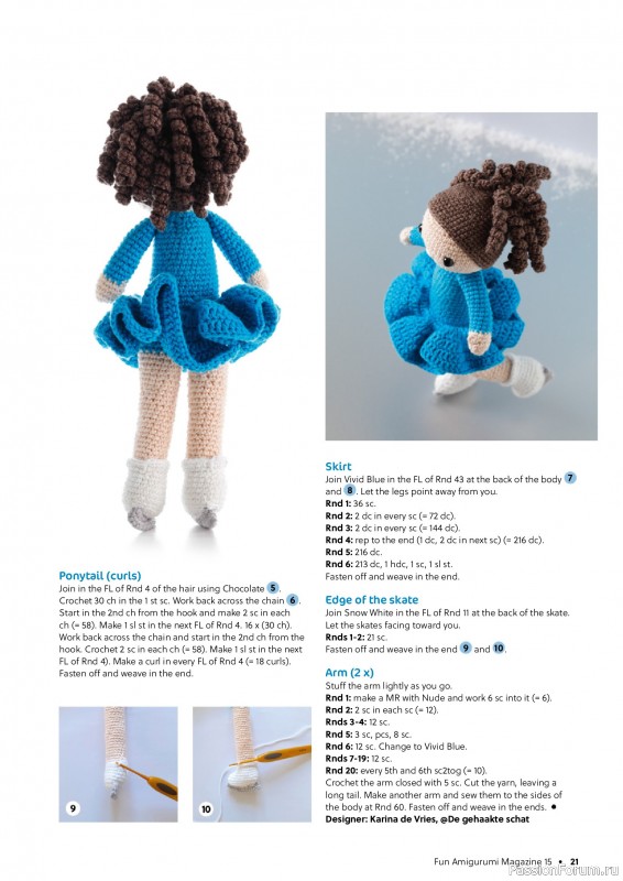 Вязаные проекты крючком в журнале «Fun Amigurumi Magazine №15 2025»