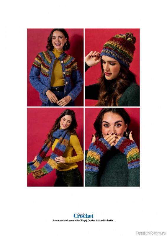 Вязаные проекты крючком в журнале «Simply Crochet №166 2025»