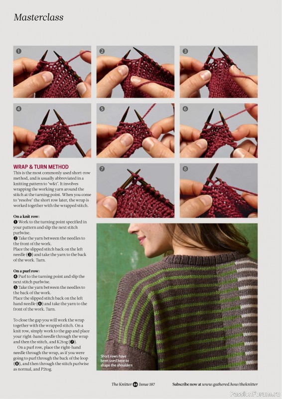 Вязаные проекты спицами в журнале «The Knitter №187 2023»