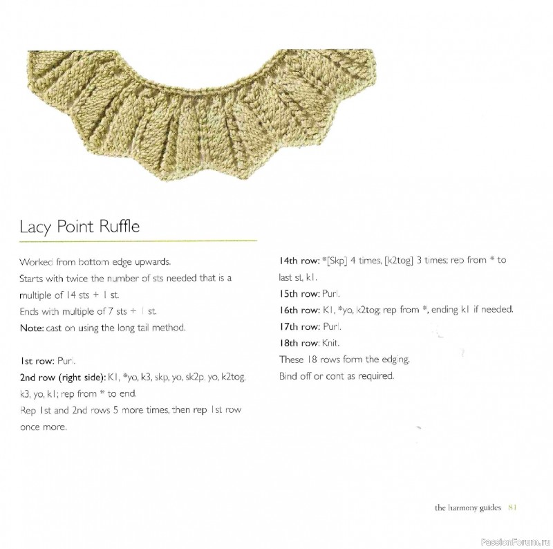 Вязаные проекты в книге &laquo;Knit Edgings & Trims 150 Stitches&raquo;.