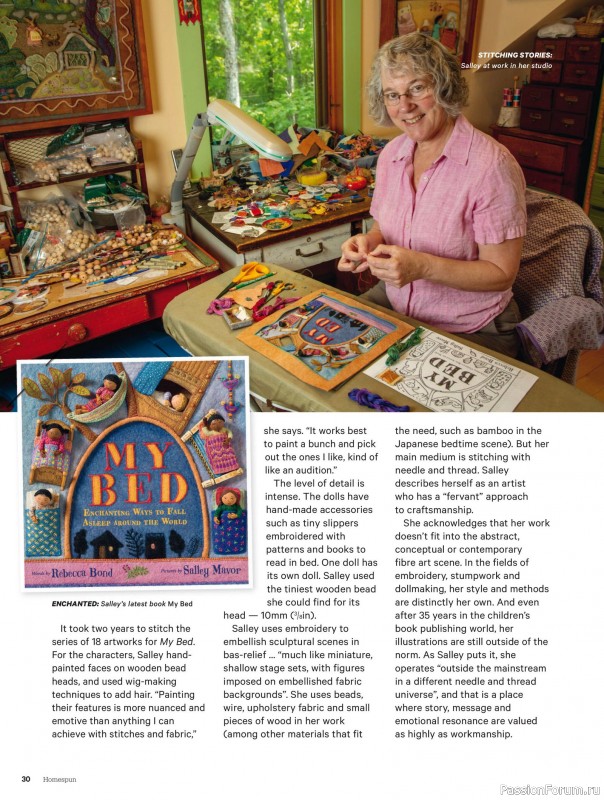 Коллекция проектов для рукодельниц в журнале «Australian Homespun - October-November 2025»