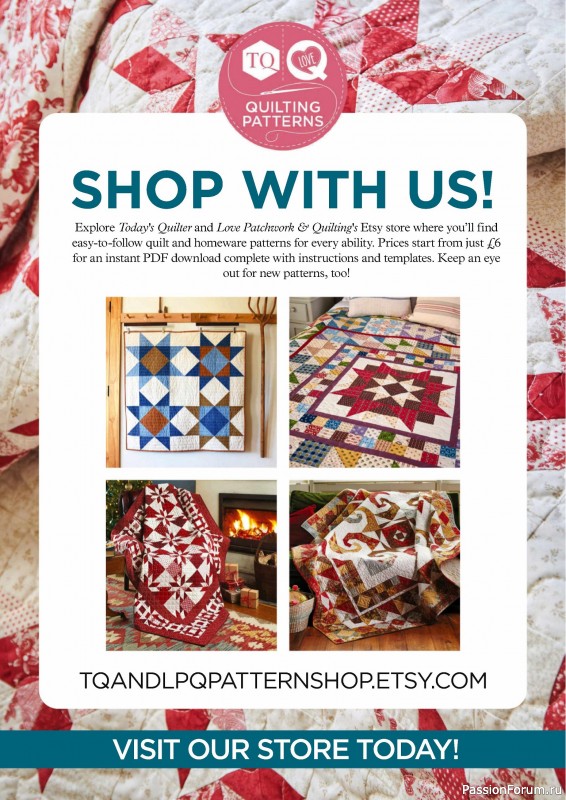 Коллекция проектов для рукодельниц в журнале «Todays Quilter №122 2024»