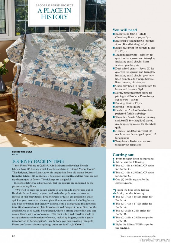 Коллекция проектов для рукодельниц в журнале «Todays Quilter №128 2025»