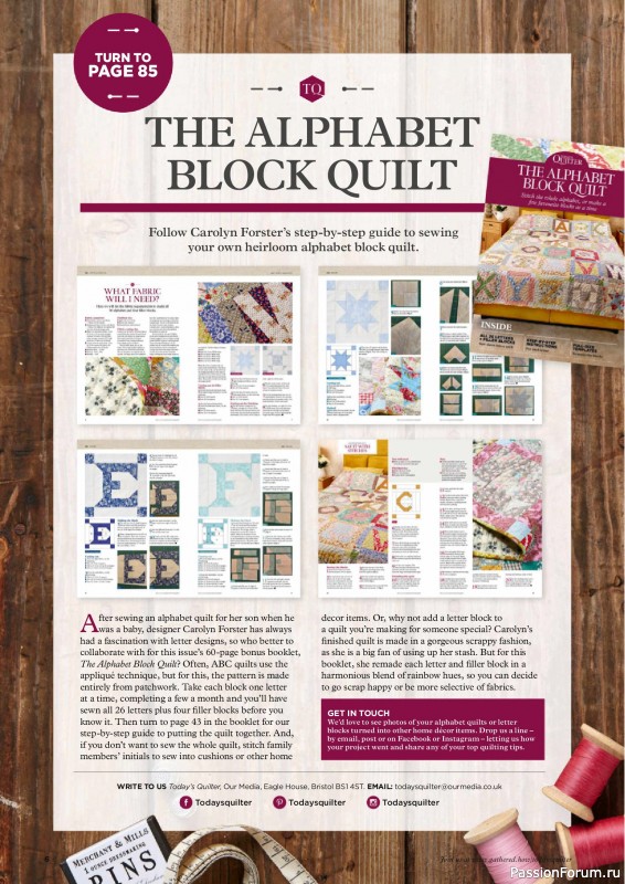 Коллекция проектов для рукодельниц в журнале «Todays Quilter №142 2026»