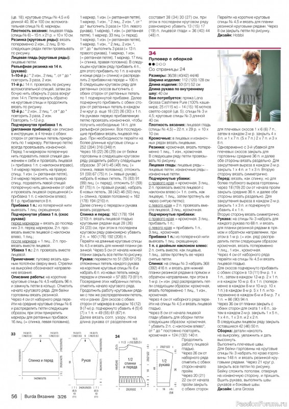 Вязаные модели в журнале &laquo;B-Вязание №3 2026&raquo;