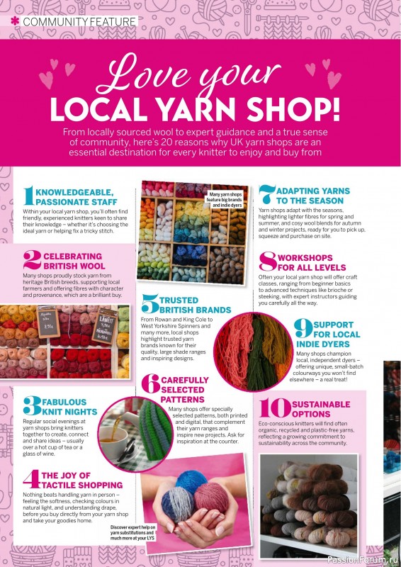 Вязаные проекты крючком в журнале «Simply Knitting №267 2025»