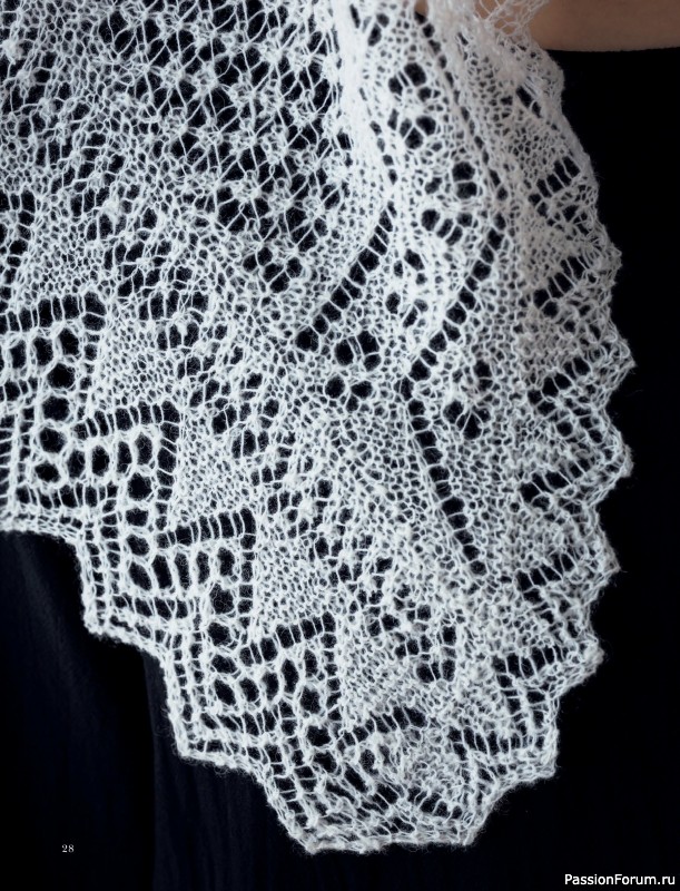 Вязаные проекты в книге &laquo;Шетландское кружево&raquo;.