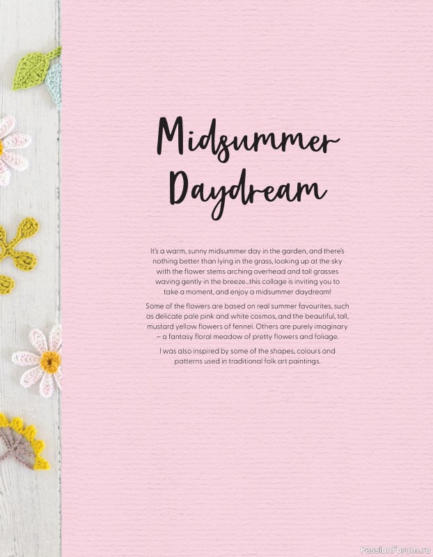 Bязаные проекты в журнале «100 crochet: flowers, plants and petals»