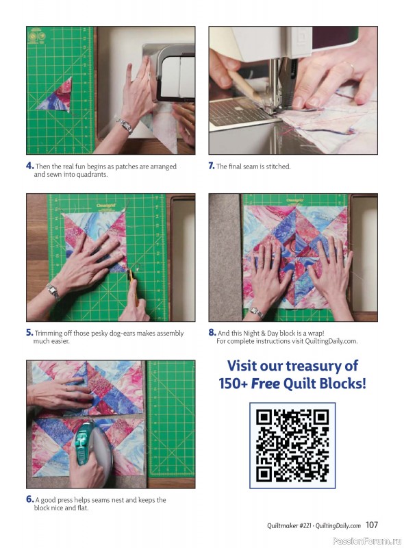 Коллекция проектов для рукодельниц в журнале «Quiltmaker №221 2025»