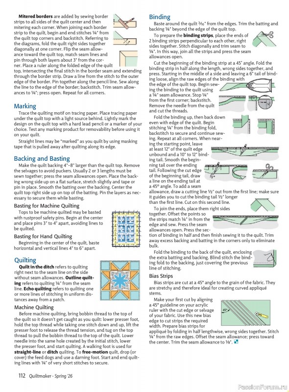 Коллекция проектов для рукодельниц в журнале «Quiltmaker №224 2026»