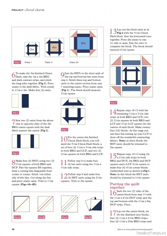 Коллекция проектов для рукодельниц в журнале «Todays Quilter №122 2024»