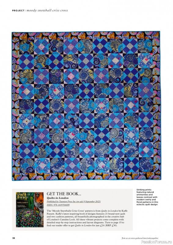 Коллекция проектов для рукодельниц в журнале «Todays Quilter №132 2025»