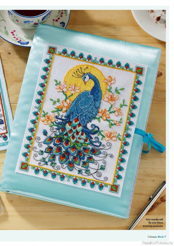 Коллекция вышивки в журнале «Cross Stitch Birds - March 2025»