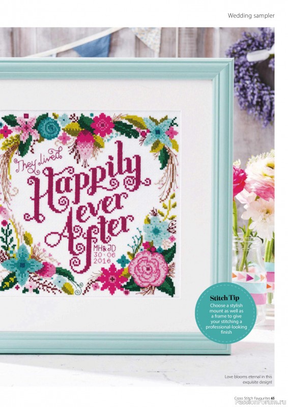Коллекция вышивки в журнале «Cross Stitch Favourites - Flowers 2026»