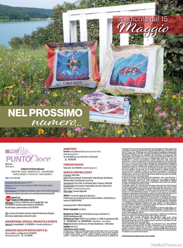 Коллекция вышивки в журнале &laquo;Profilo Punto Croce №12 2026&raquo;