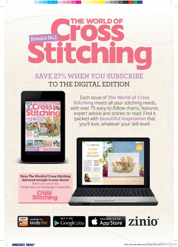 Коллекция вышивки в журнале &laquo;The World of Cross Stitching №372 2026&raquo;