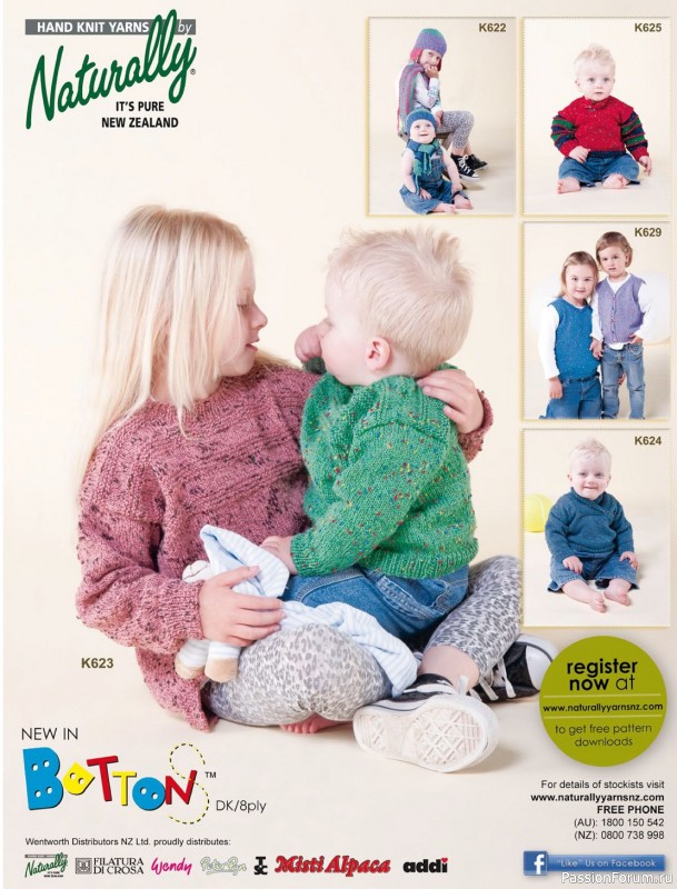 Вязаные модели для детей в журнале «Knitting Baby & Beyond - April 2024»