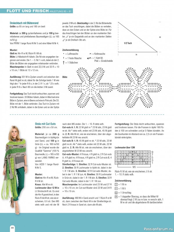 Вязаные модели в журнале &laquo;Hundert Seiten voller Ideen №1 2026 - Tucher & Schals&raquo;