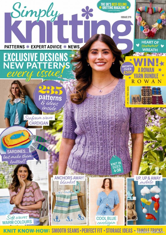 Вязаные проекты в журнале «Simply Knitting №279 2026»