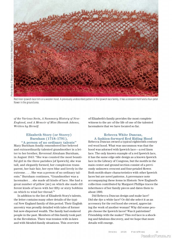 Коллекция проектов для рукодельниц в журнале &laquo;PieceWork - Spring 2025&raquo;