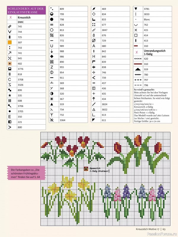 Коллекция вышивки крестиком в журнале «Kreuzstich Motive №17 2017»
