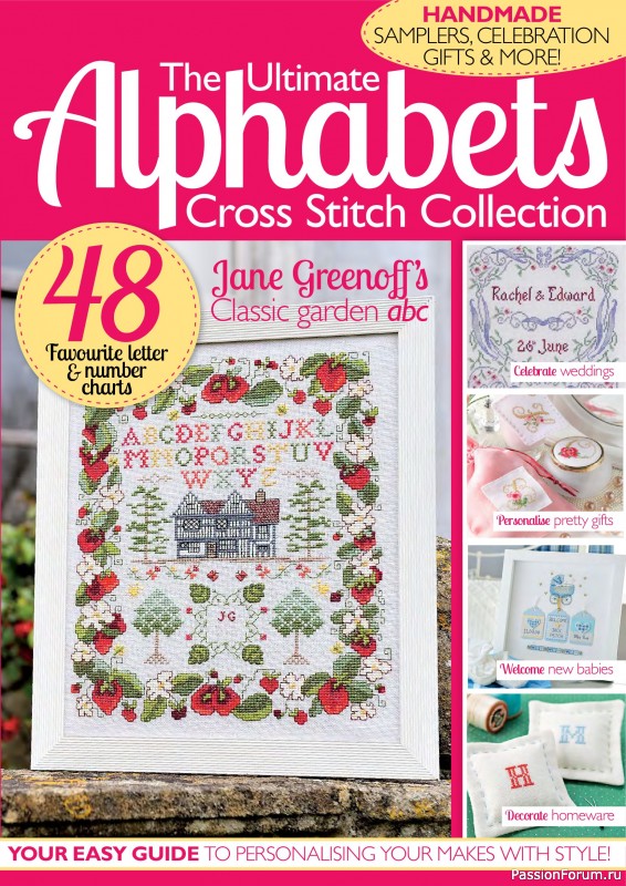 Коллекция вышивки в журнале «Cross Stitch Collection - The Ultimate Alphabets 2026»