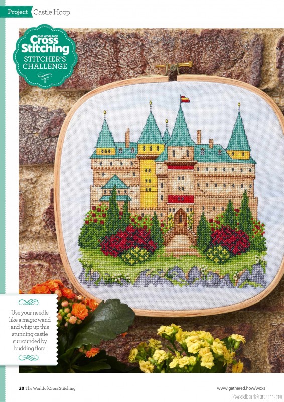 Коллекция вышивки в журнале «The World of Cross Stitching №347 2024»