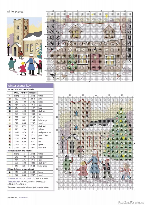 Коллекция вышивки в журнале «Ultimate Crossstitch Christmas №7 2025»