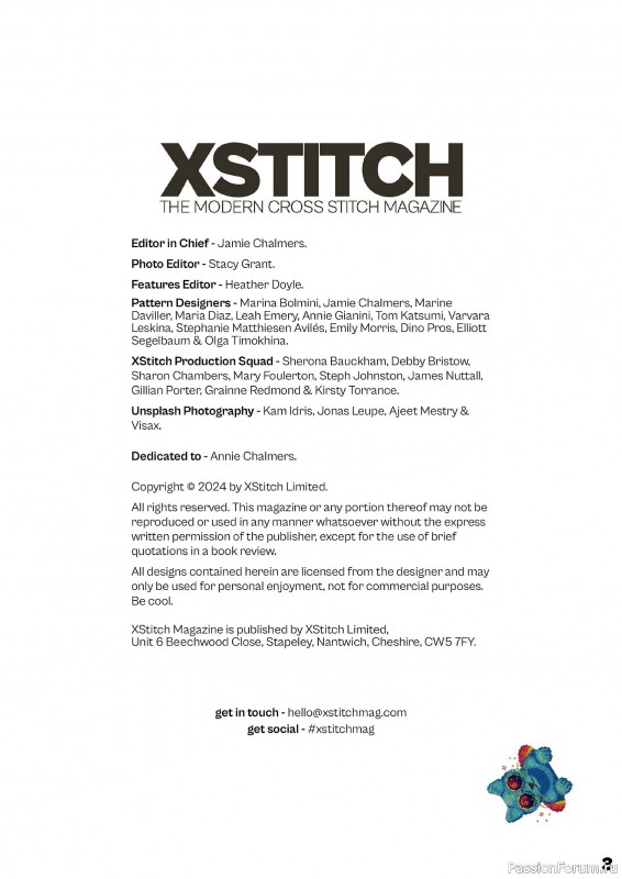 Коллекция вышивки в журнале «XStitch Magazine №29 2024»