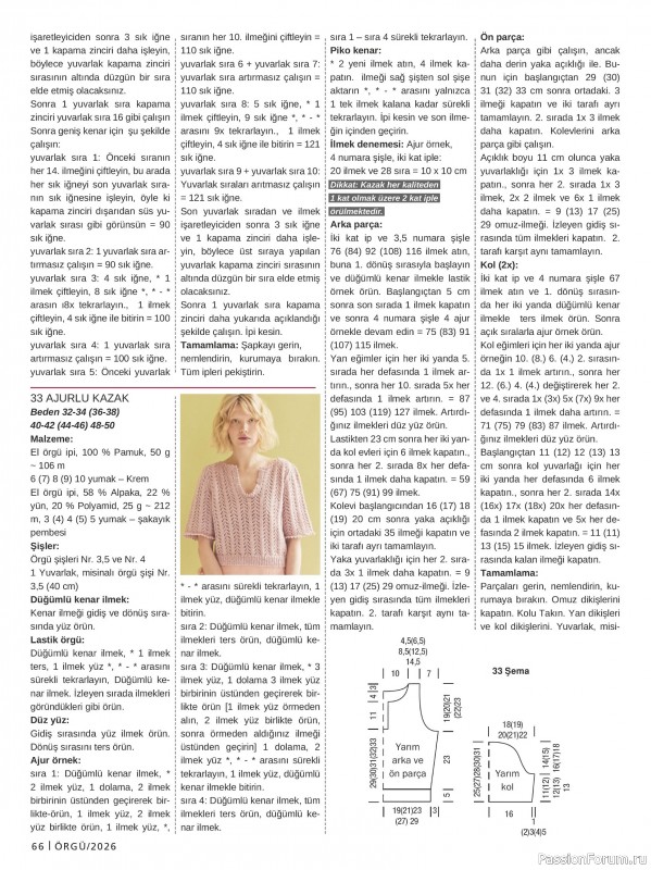 Вязаные модели в журнале &laquo;Burda Orgu №1 2026&raquo;