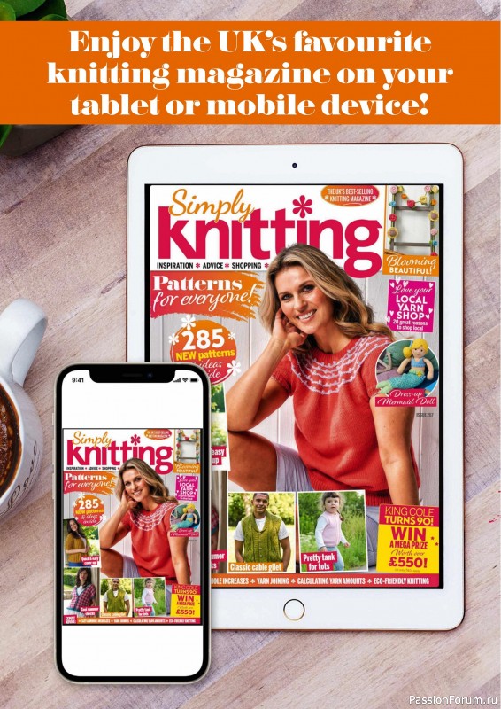 Вязаные проекты крючком в журнале «Simply Knitting №267 2025»