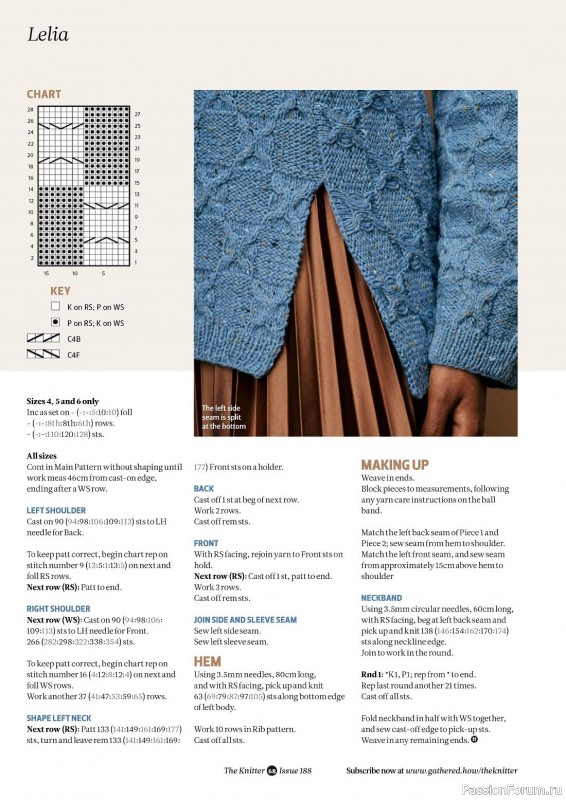 Вязаные проекты спицами в журнале «The Knitter №188 2023»