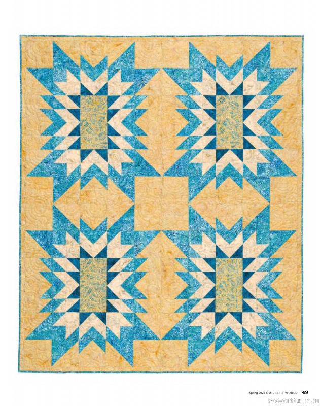 Коллекция проектов для рукодельниц в журнале «Quilter's World - Spring 2026»